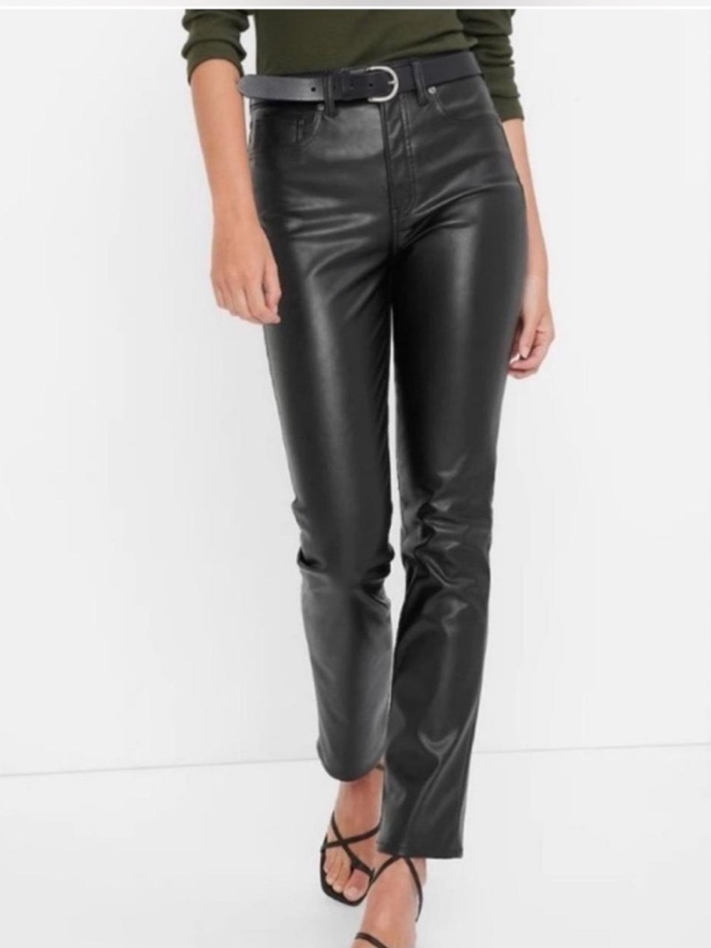 GAP Vintage Slim High Rise Black Pants